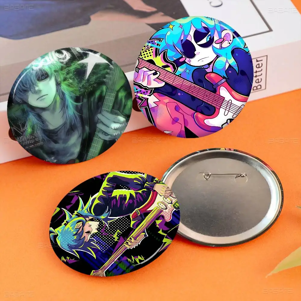 

Anime Game Sally Face Creative Tinplate Soft Button Pins Animal Icon Brooch Lapel Backpack Badge Accessories Pin