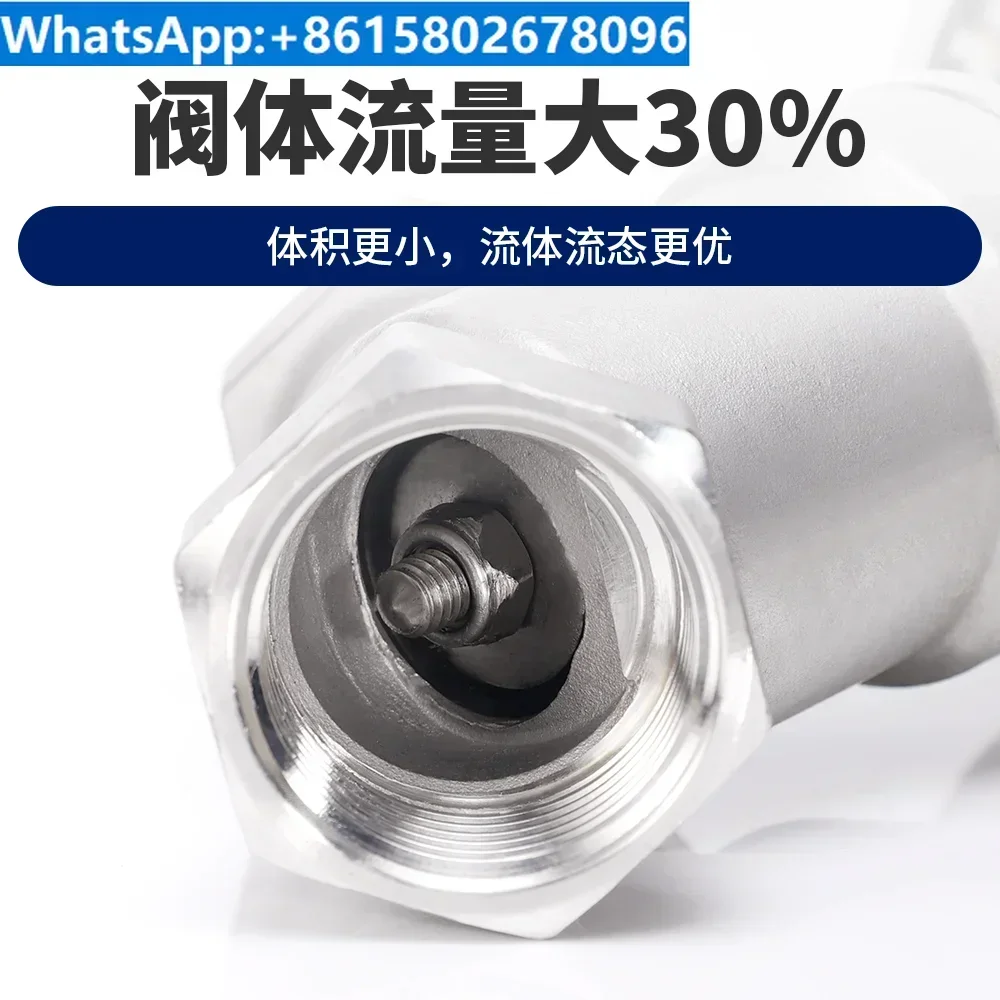304 stainless steel pneumatic angle seat valve steam pneumatic valve Y-type high-temperature threaded valve