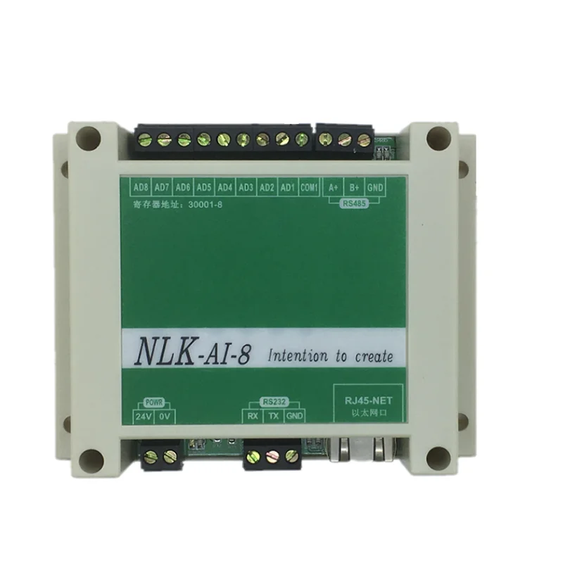 

NLK-8AI analog input/output module Modbus communication RS485 isolated analog module