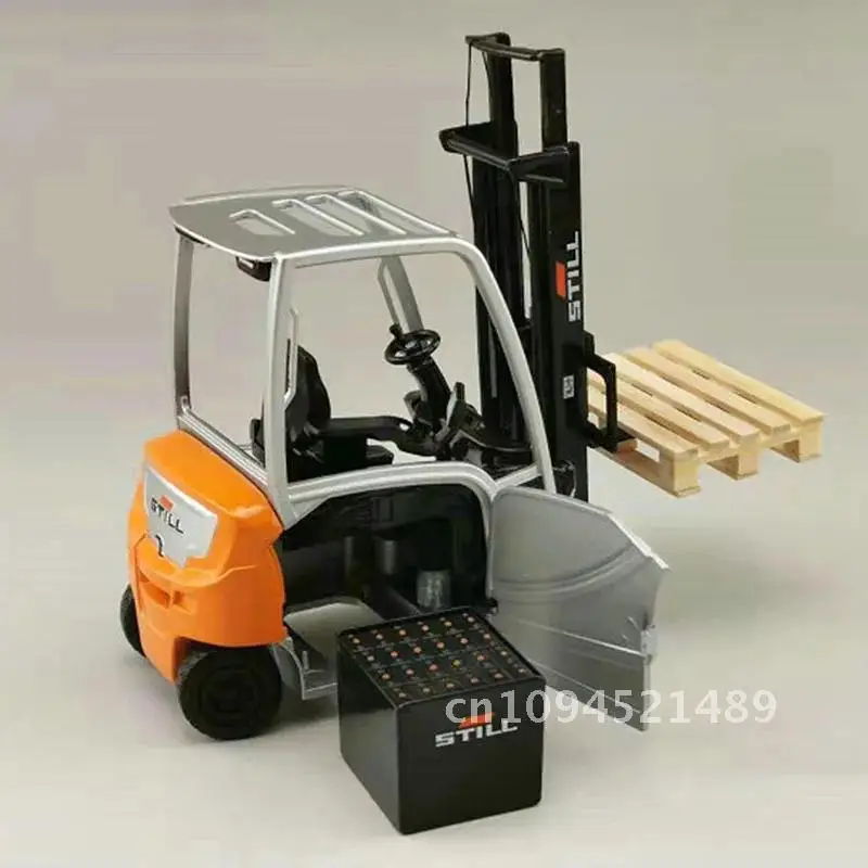 1:25 STILL RX20-20 Forklift Alloy Truck Model Stacker Metal Diecast Toy Simulation Engineering Car Model 1/20 FRB-VIII Reach