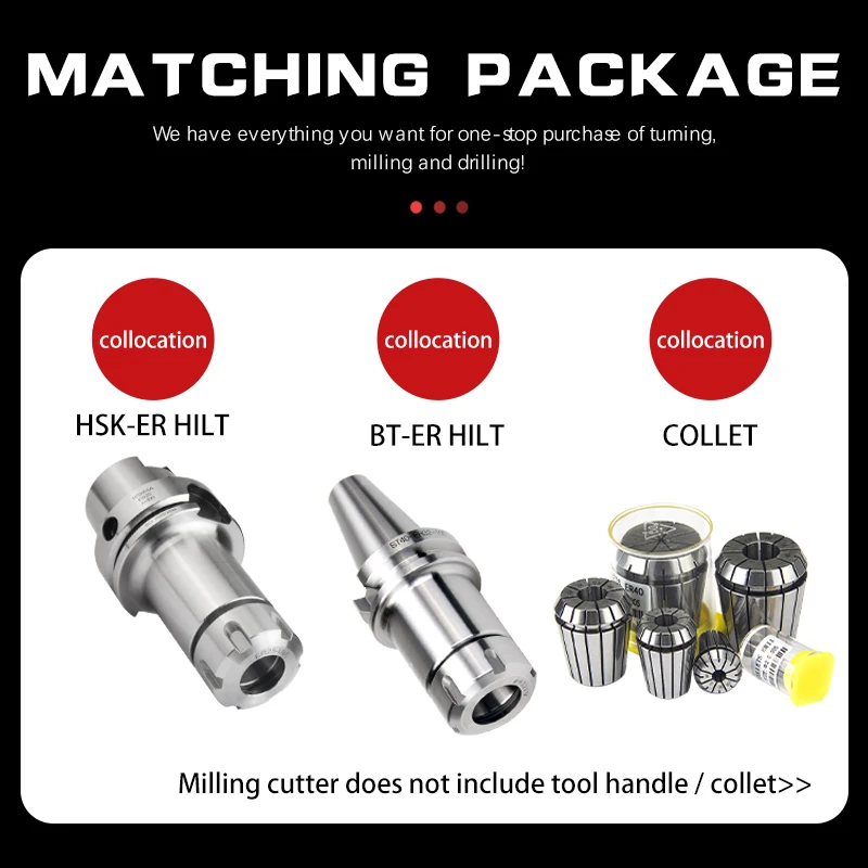 Milling Cutter Carbide End Alloy Coating HRC50/60/65 Tungsten Steel Tool CNC Machines Tools for Lathe 2/3/4 Flutes Carbide Mill