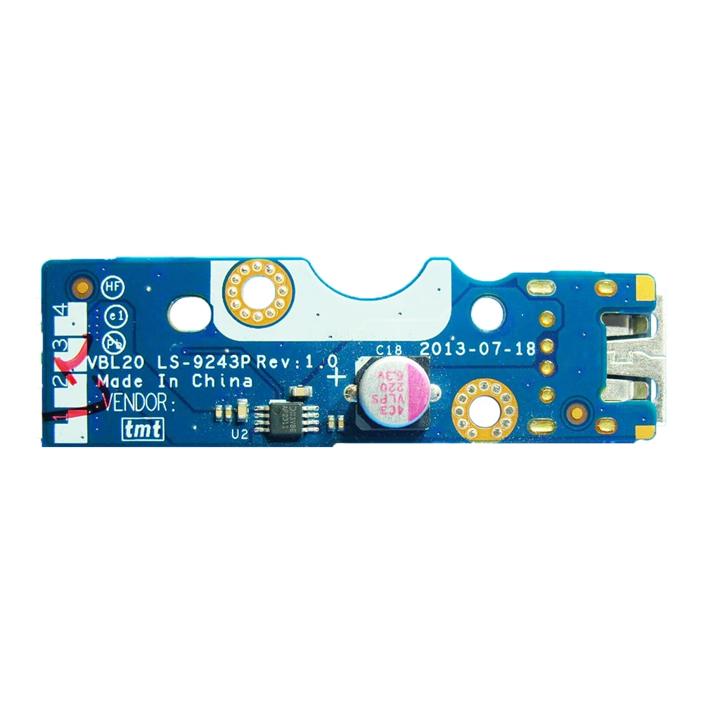 Original USB Interface Board for HP ZBOOK 15 ZBOOK 15 G2 USB Board with cable LS-9243P Tested OK