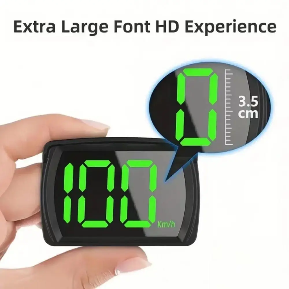 Plug&Play GPS Car Digital Speedometer Universal Versatile Compatibility HUD Car Head Up Display Plastic KMH/MPH
