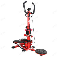 Multifunctional fitness equipment sports left and right swing hydraulic household handrail stepper silent