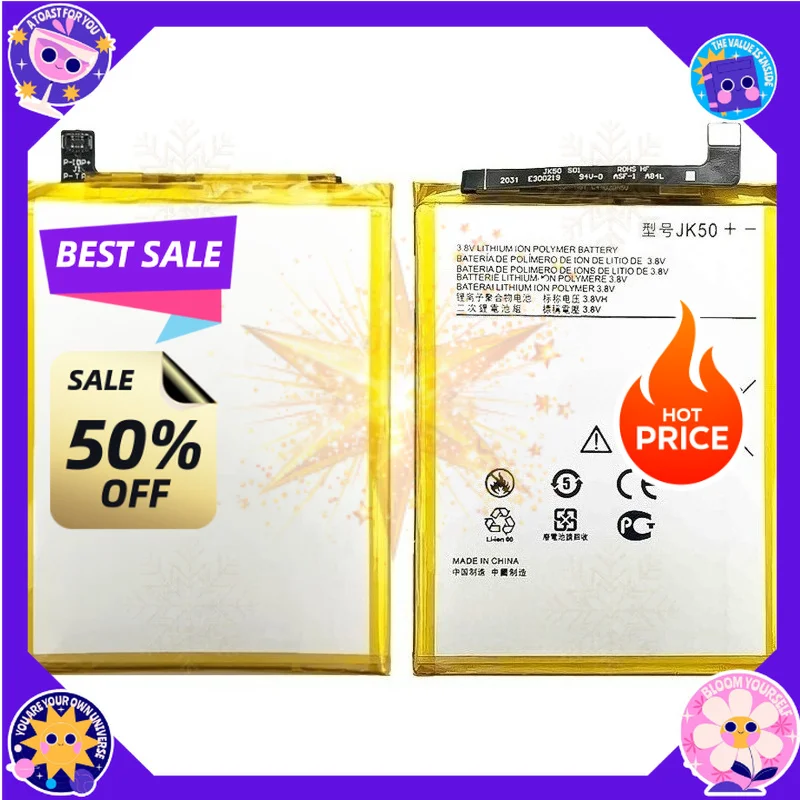 SWZY JK50 5000mAh for Motorola G20 XT2128-1 64GB GSM G7 Power XT1955 XT1942-1 Z3 XT1941 G30 P30 Note Phone Batteries