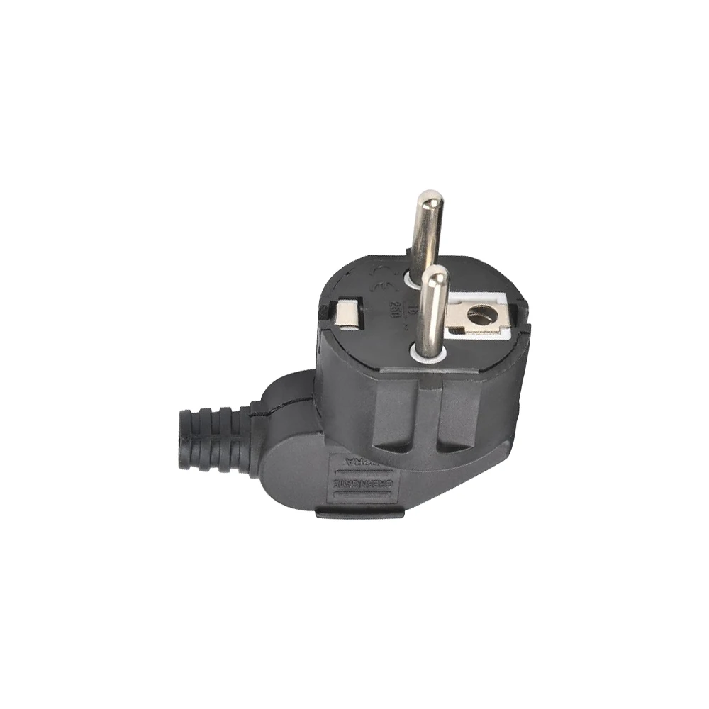 16A EU 4.8mm AC Electrical Power Rewireable Plug Male for Wire Sockets Outlets Adapter Extension Cord Connector Plug