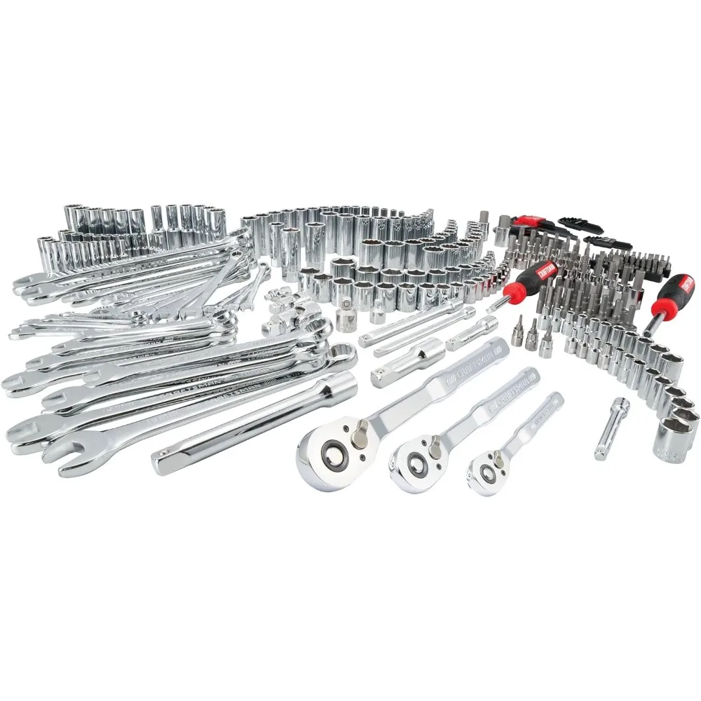 

Complete 308-Piece Tool Kit with Sockets and Wrenches for Mechanics