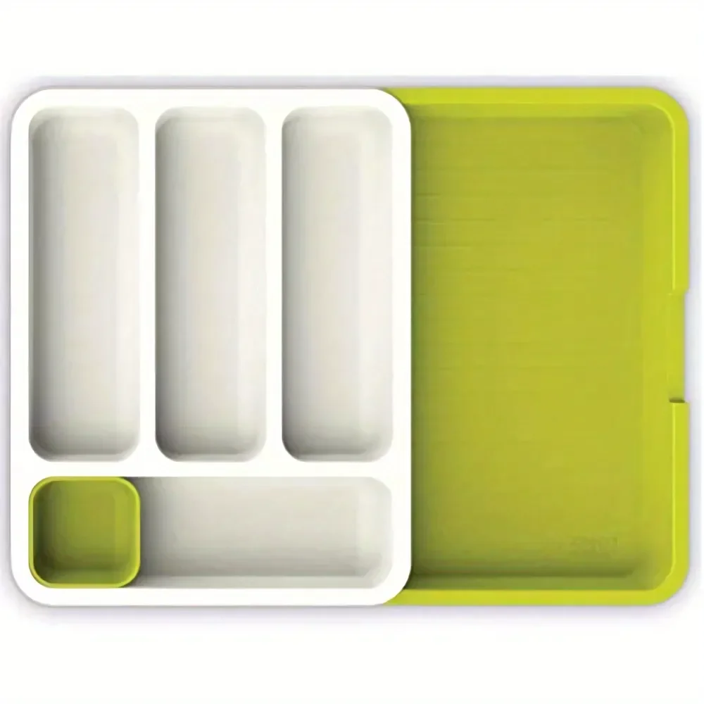 Expandable Multipurpose Cutlery Organizer Tray, Store Plate for Modular Kitchen Drawer Plastic Cutlery Set Storage Box