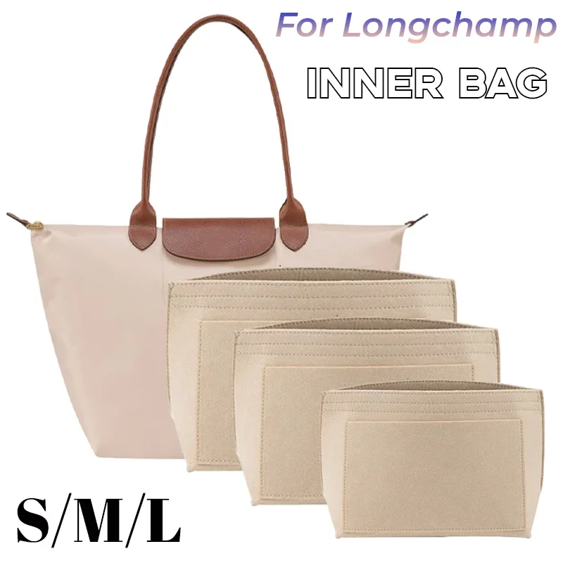 YUDX-organizador de bolsas para LONGCHAMP LE PLIAGE S/M/L, bolso de mano, almacenamiento y acabado, forro interior