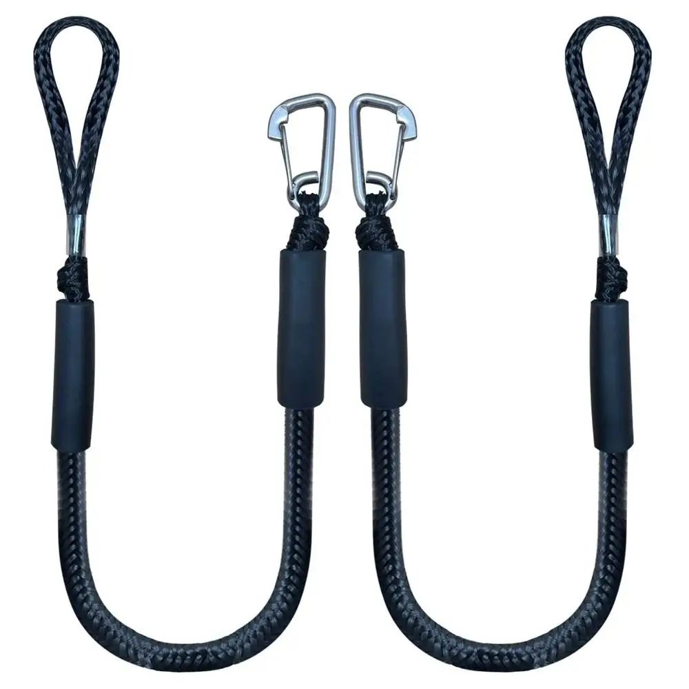 Black/Blue Dock Lines High Quality Elastic Boat Accessories Mooring Rope Dock Line Anchor Boat