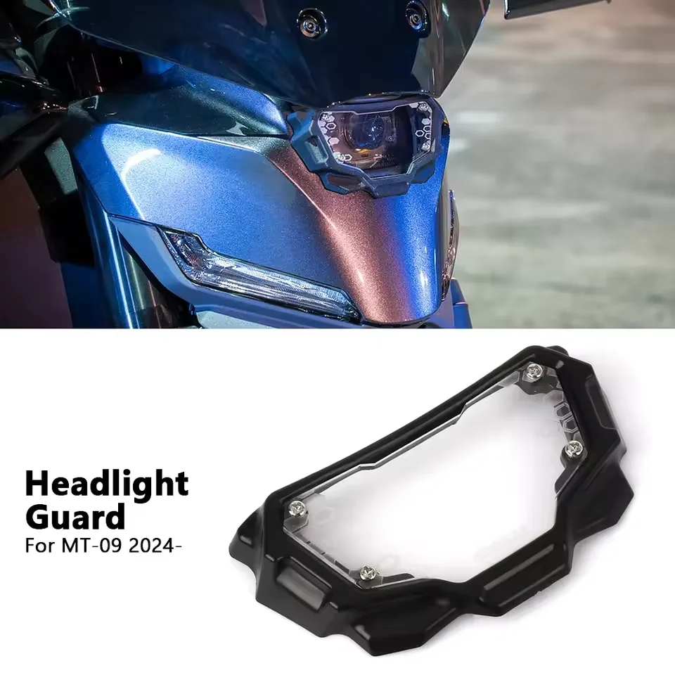 

For Yamaha MT-09 MT09 MT 09 2024 2025New Motorcycle Light Front Headlight Protector Guard Lense Cover Accessories
