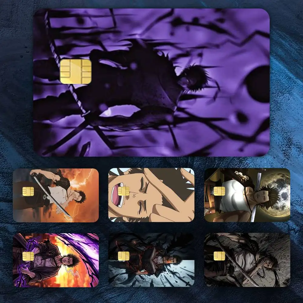 

Black C-Clover Yami Sukehiro Credit Card HD Stickers Easy to replace, change card style anytime as you like