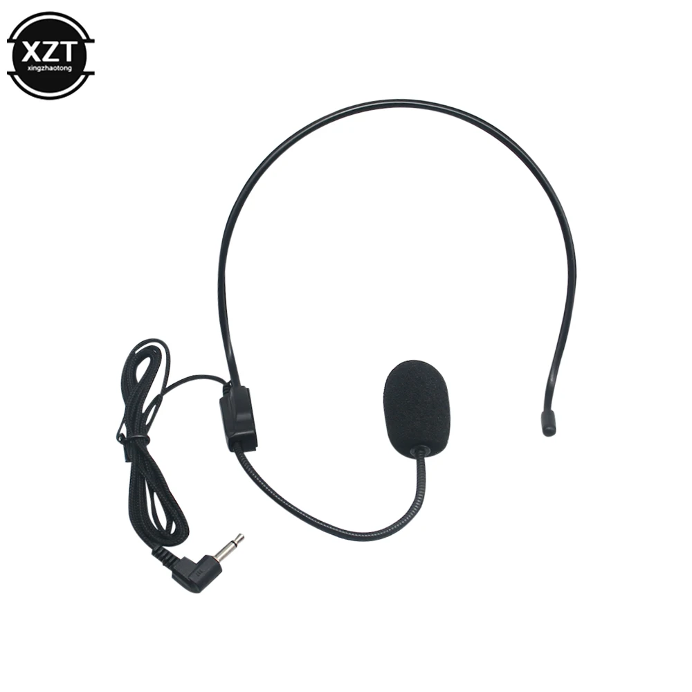 Усилитель голоса портативный 3,5 мм проводной микрофон гарнитура Студия конференций руководство речи динамик стенд наушники высокое качество