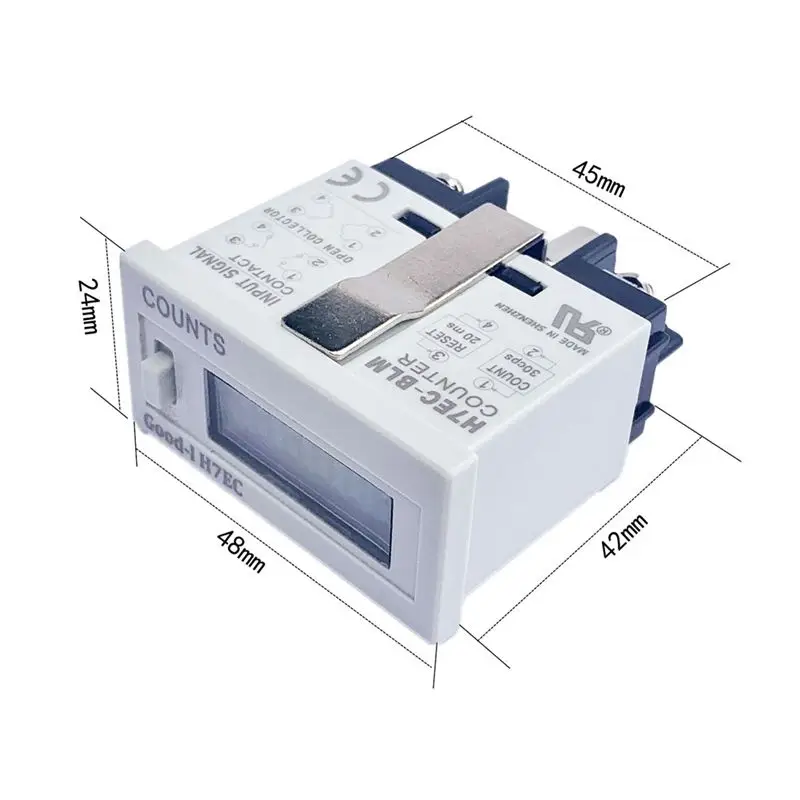 SWXF Multifunctional Professional H7EC-6 Vending Digital Electronic Counter Count Hour Meter Without Voltage