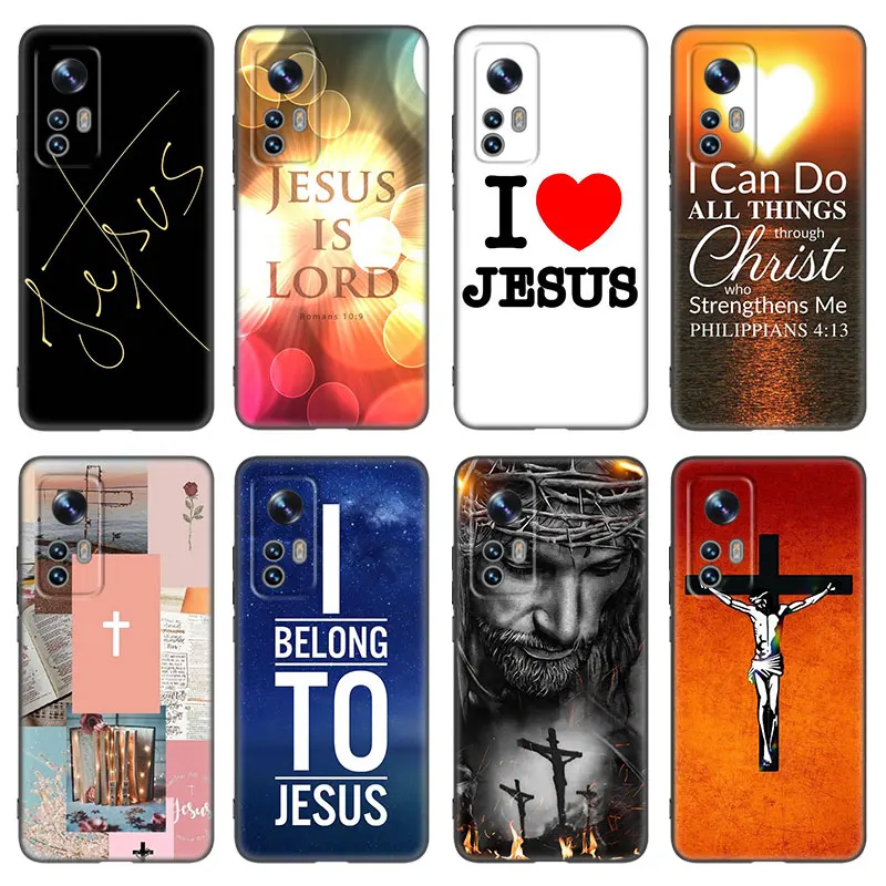 God Jesus Pray Phone Case For Xiaomi Mi 10T 11i 11T Note 10 11 Lite NE F1 POCO F3 M3 X3 GT NFC M4 X4 Pro 5G Soft TPU Black Cover