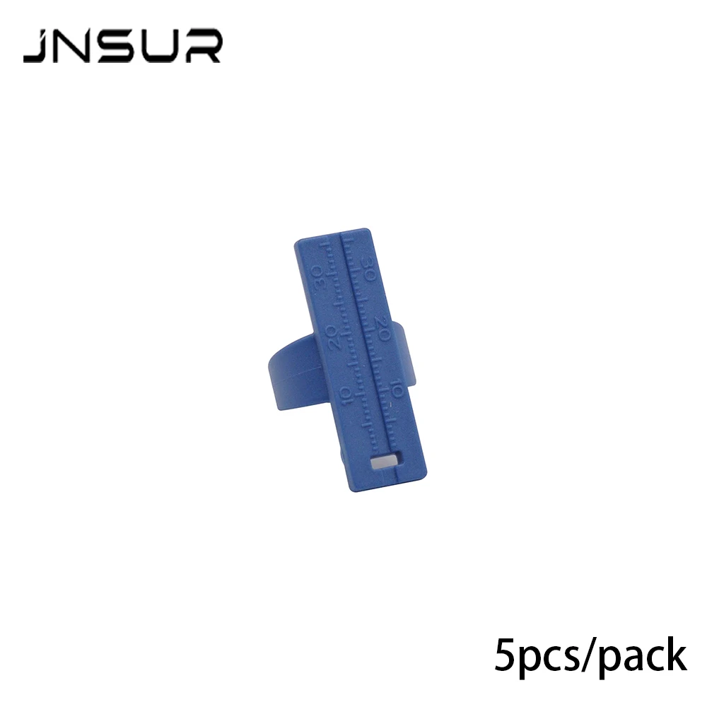 JNSUR Color Plastic Endo Ring Ruler Dental Root Canal Measuring Ring Gauge Disinfectable Endodontic File Measuring Ruler Denrist