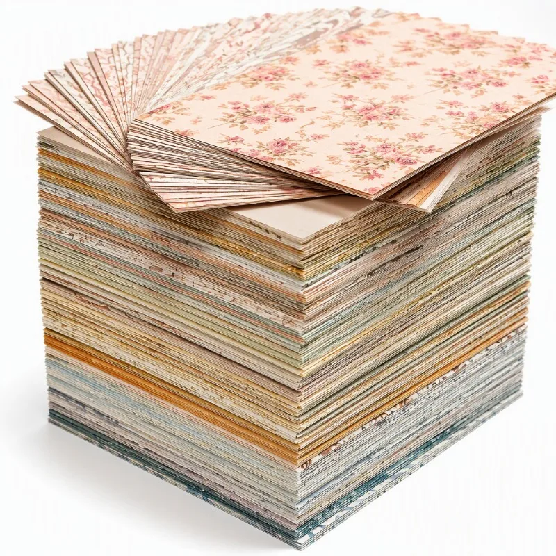 239pcs, thickened vintage floral-themed journaling background papers, perfect for journal enthusiasts, DIY crafters, and scrapbook creators, great for decorating diaries, collages, and gift wrapping