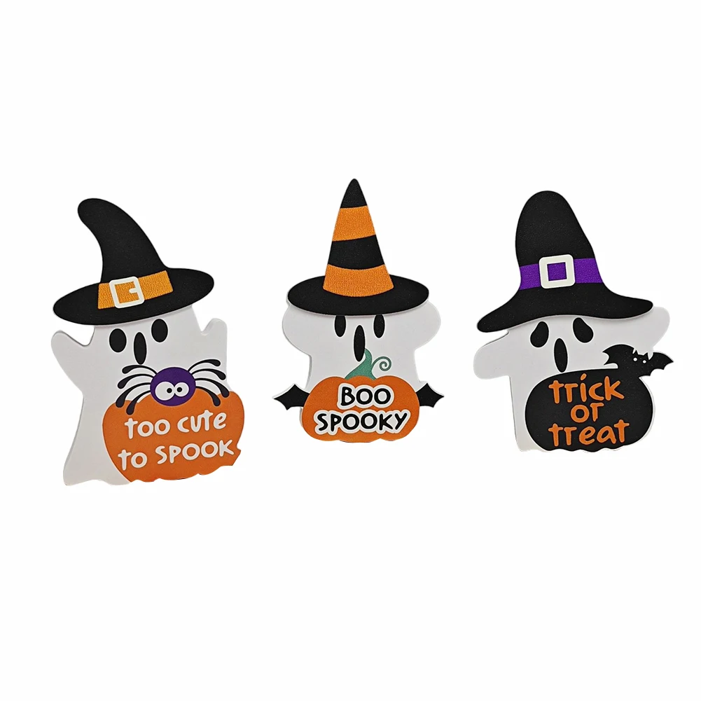 High-quality Home Decoration Crafts Three-piece Set Halloween Party Ornaments Indoor Kitchen Table Tray Room Decor Halloween