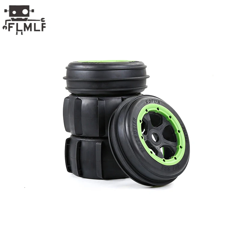 Rc Gas Car anteriore posteriore Desert Tire con Kit mozzo ruota Fit 1/5 HPI ROFUN BAHA ROVAN KM BAJA 5B SS Truck Parts