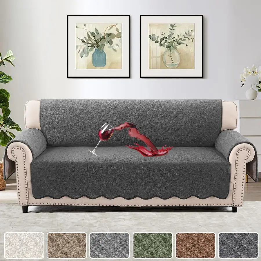 

Водонепроницаемые стеганые чехлы для дивана, нескользящие защитные накидки для дивана от собак, чехлы для 3-местного дивана, мебель для домашних животных