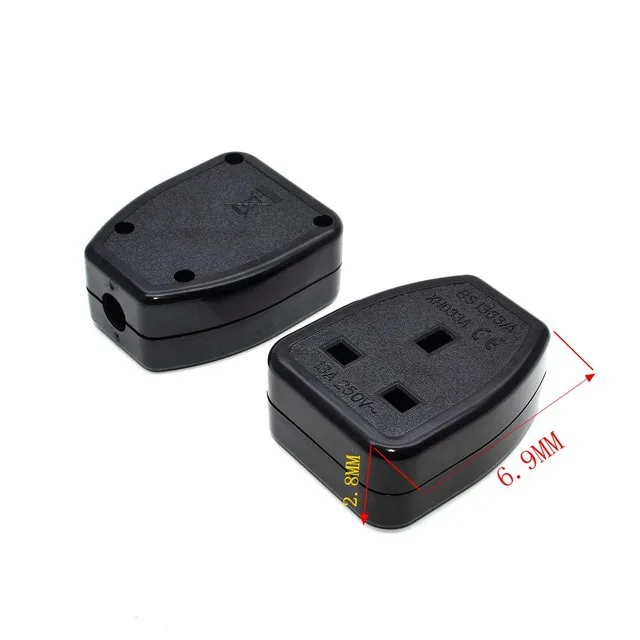 UK Power Extension Cord UK 3Pin Male Plug to UK Female Socket Power Plug Adapter Cable For Singapore Malaysia Hongkong