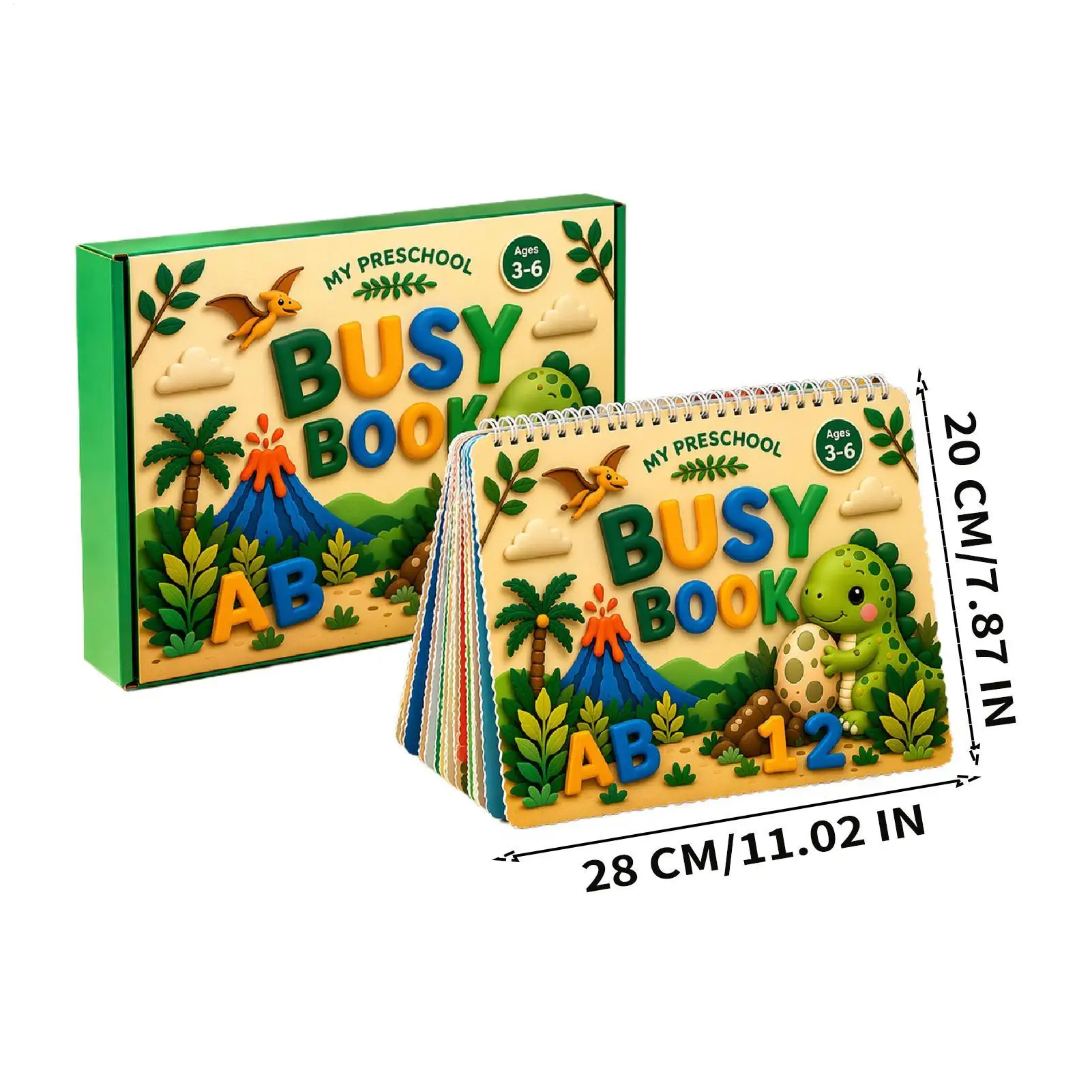 Reusable Sticker Book Reusable Dinosaur Stickers Sensory Interactive Toys Kids Preschool Educational Book For School Classroom view 6