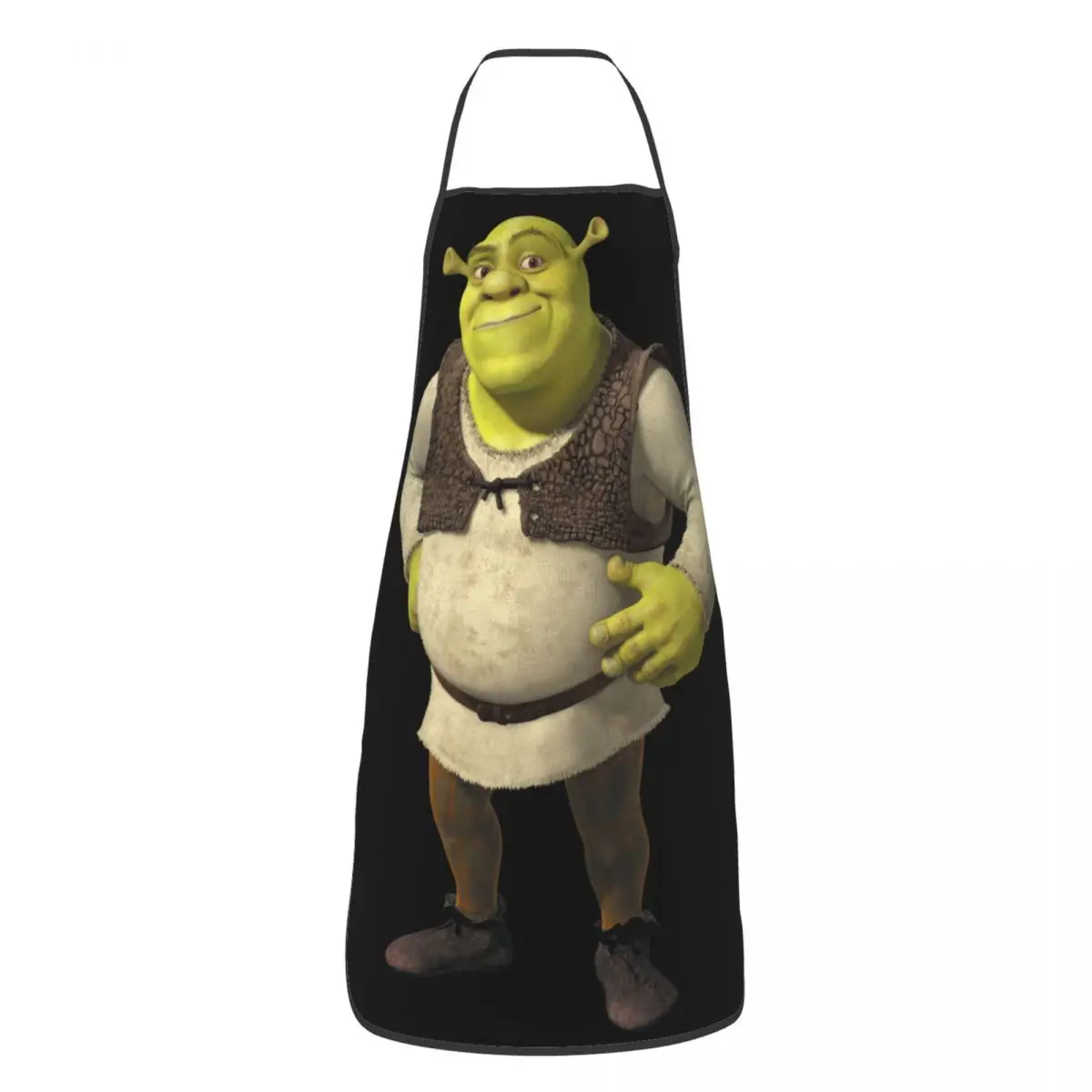 Custom Bib Shrek Apron for Men Women Unisex Adult Chef Kitchen Cooking Monster Tablier Cuisine Painting