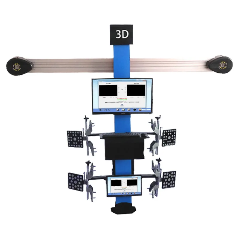 3D car four-wheel aligner Kizo large shear four-column lift, tire shop auto repair four-wheel positioning