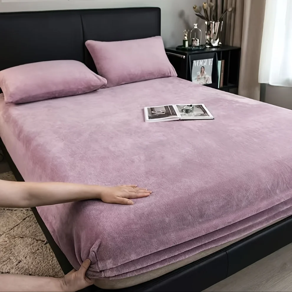 Weiches und warmes Bettlaken – elastischer, vollbezugiger Matratzenschoner für den Winter für Queen-Size-Größe