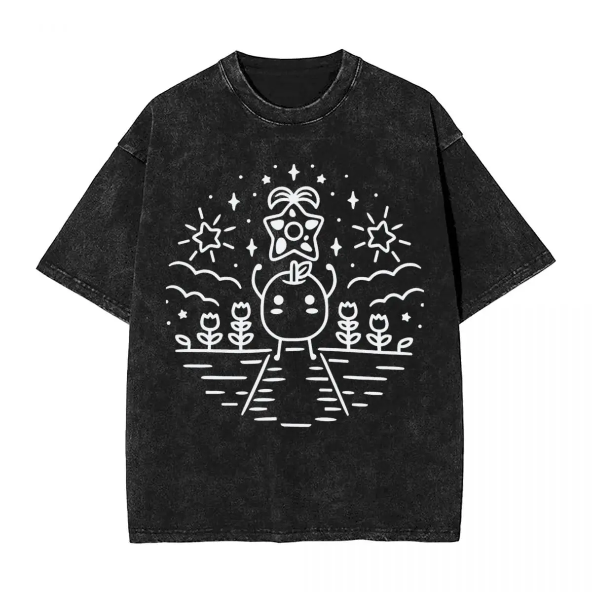 

Stardew Valley Gaming T Shirts Hip Hop Washed Short Sleeve Oversize T-Shirts Novelty Men Women Tops Streetwear Summer Tees