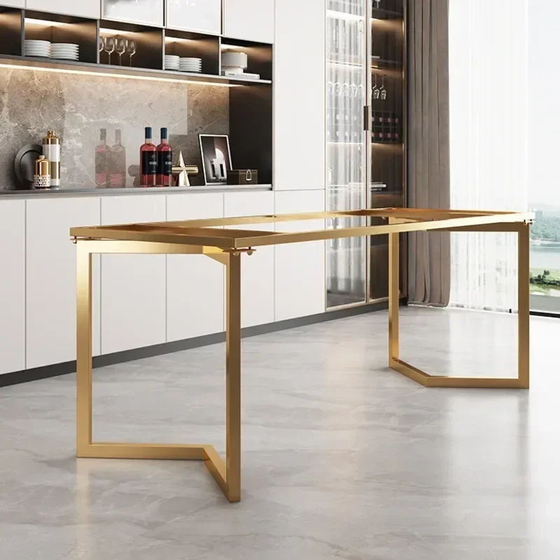 Nordic Style Light Luxury Table Leg Bracket Iron Tea Table Foot Base Rock Board  Metal Furniture Support Frame Accessories