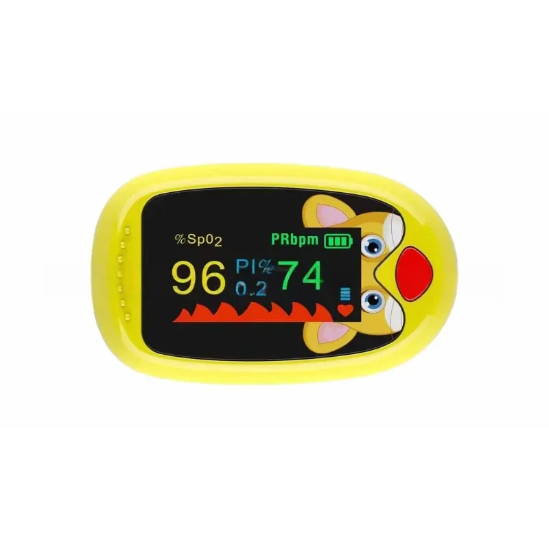 AB33-USB rechargeable A1TFT children's oximeter finger clip - cartoon style design
