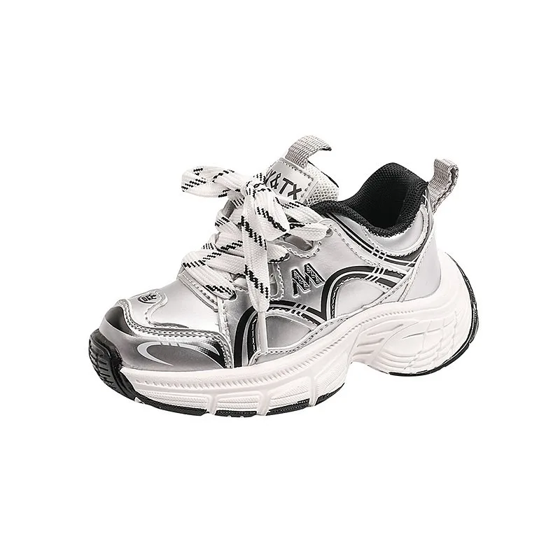 

Зимняя детская спортивная обувь, новинка 2025 года, детская обувь на мягкой подошве, повседневная детская противоскользящая дышащая мужская и женская школьная обувь для бега