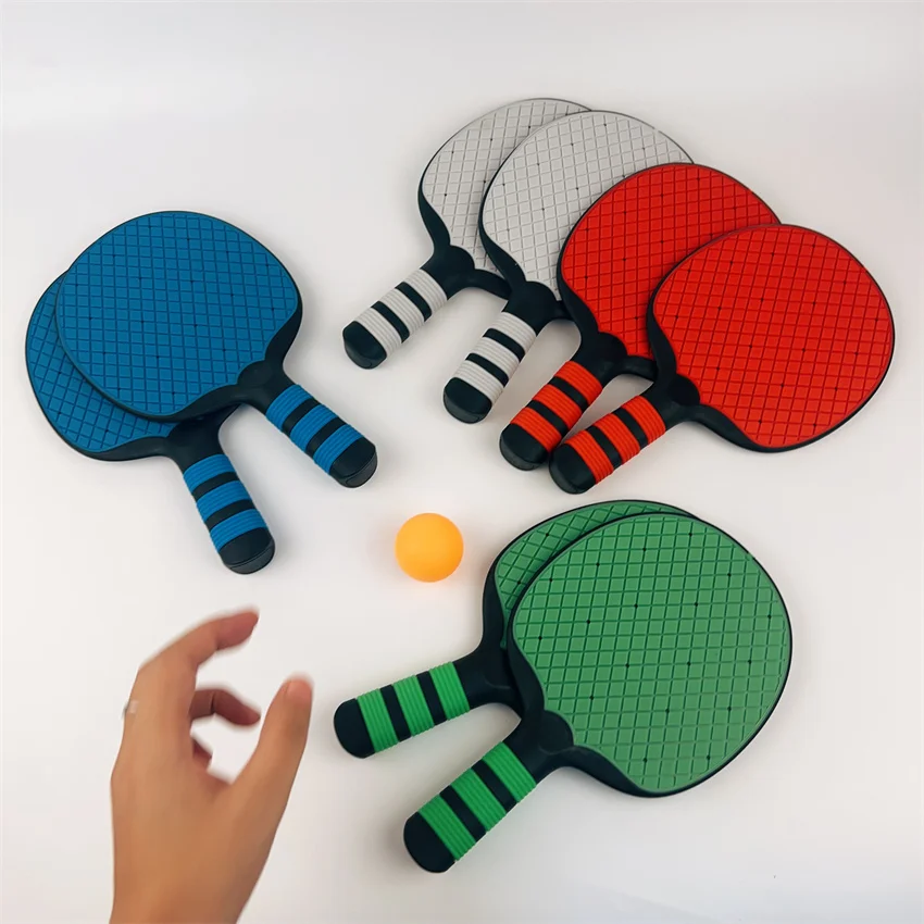 High Quality 2 PCS Molding silicone Table Tennis Racket Soft Rubber Material Racket Surface Table Tennis Pad Best Gift