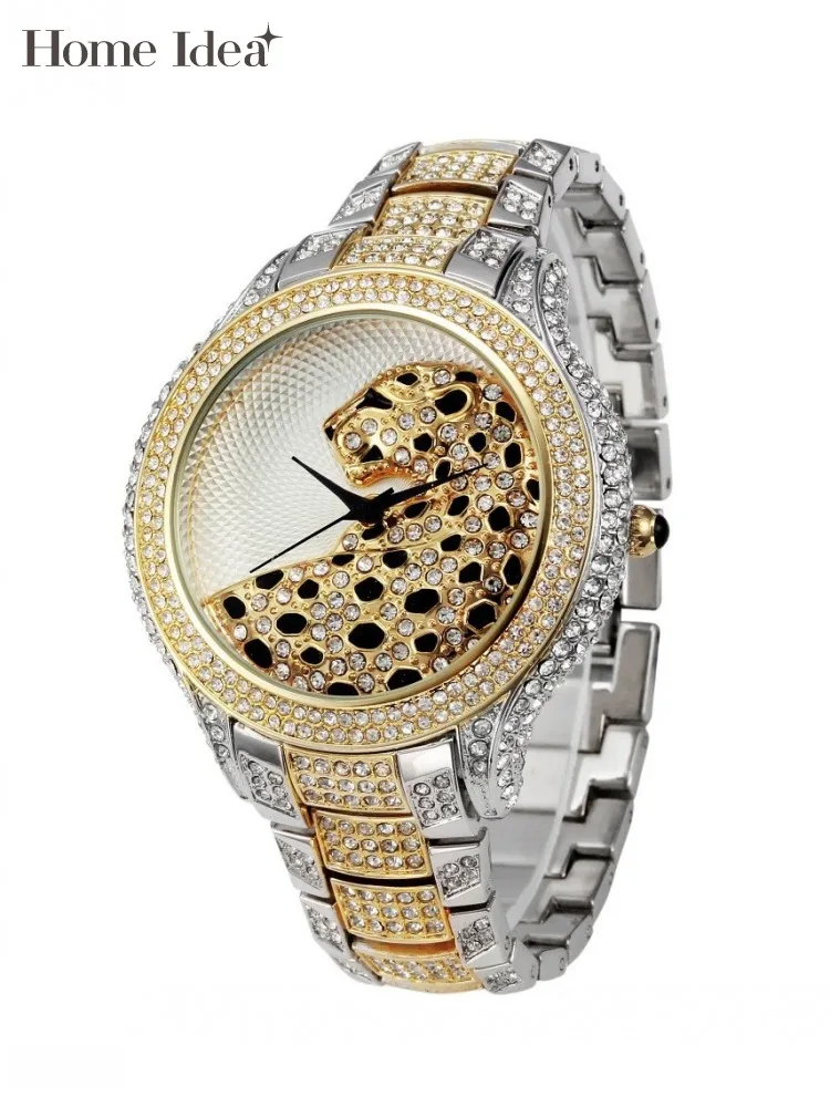 Round Personality Diamonds Womens Quartz Watch Fashion Business Casual Office Lady Designer Wristwatches