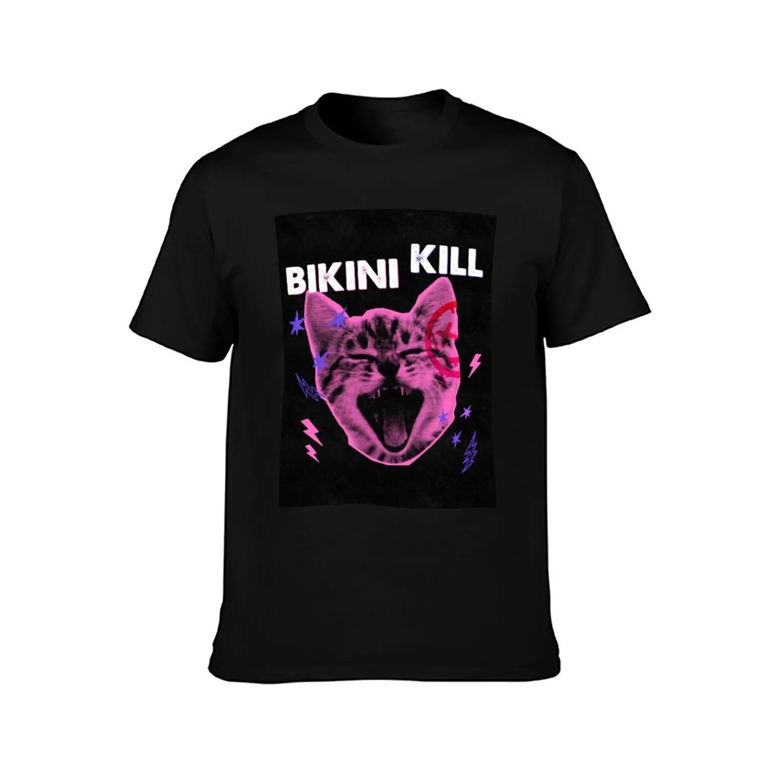 Bikini Kill - Punk Cat T-Shirt Casual Basic Street Style T-Shirt