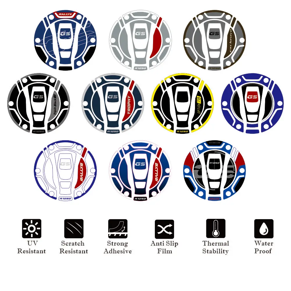 Motorcycle Fuel gas tank cap pad anti slip sticker declas protection for BMW R1250GS R 1250 GS ADV 2018 2019 2020 2021 2022 2023