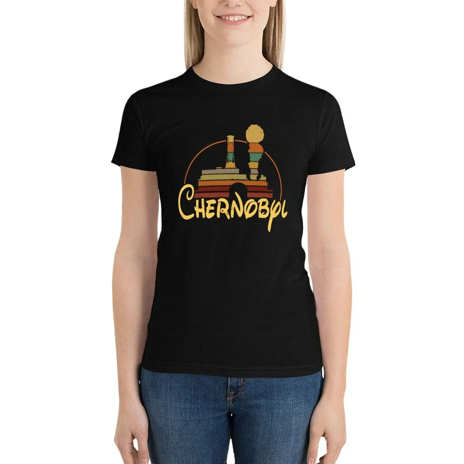 T Chernobyl Fantasy Logo RBMK Roentgen Not Great Not Terrible Nuclear Power Liquidator Station Roentgen Radiation AMZ T-Shirt