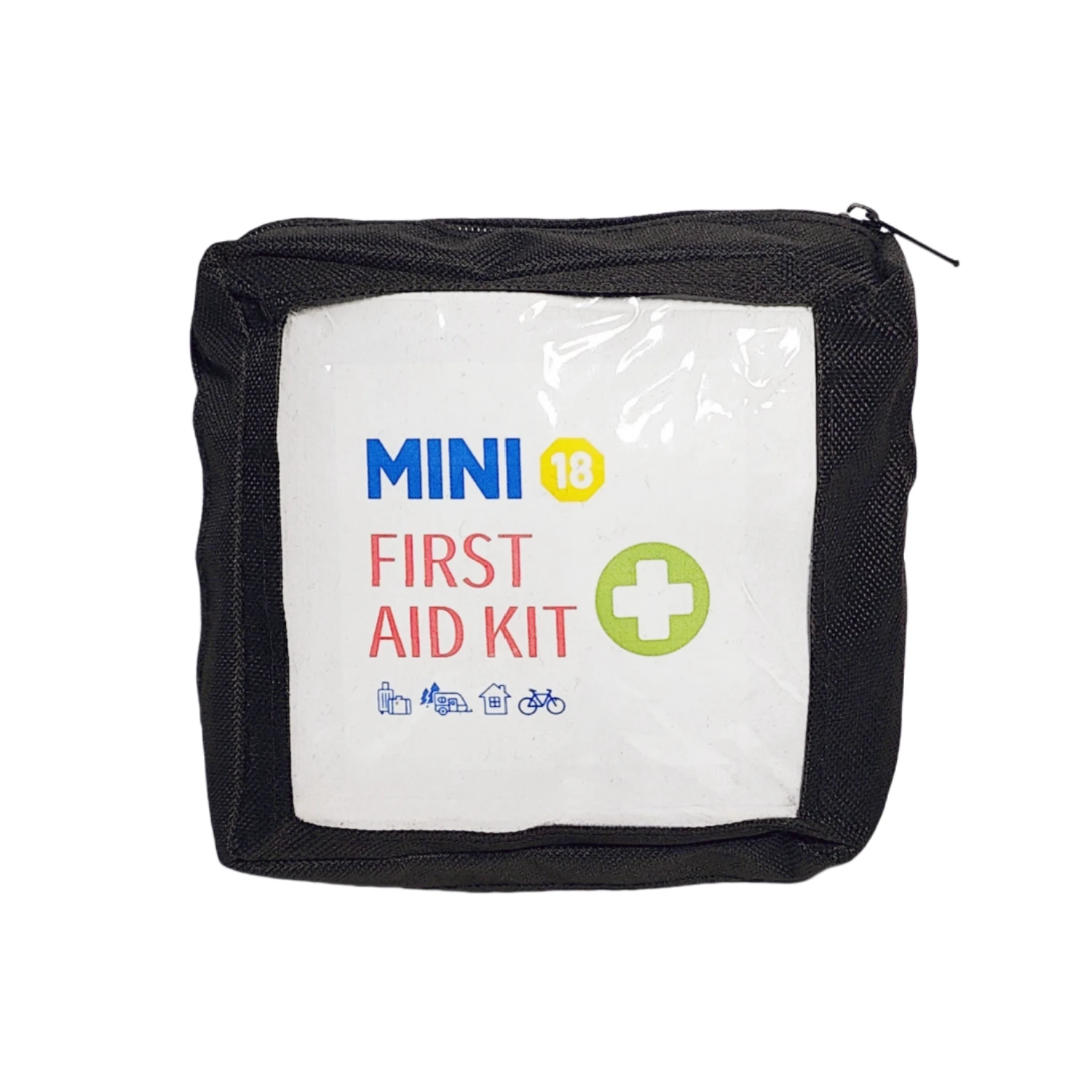 All-Purpose Portable Compact First Aid Kit Small with Foil Blanket Wound Dressing Gauze for Minor Cuts, Scrapes, Sprains