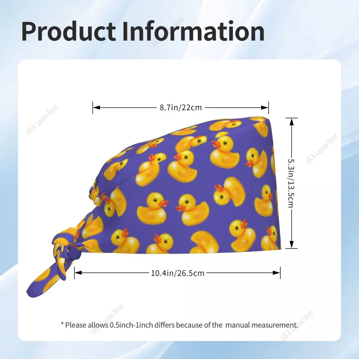 بطة التمريض الملحقات فرك قبعة جراحة قبعة طبيب الأسنان الحيوان مختبر قبعة فرك قبعة التخدير فرك كاب