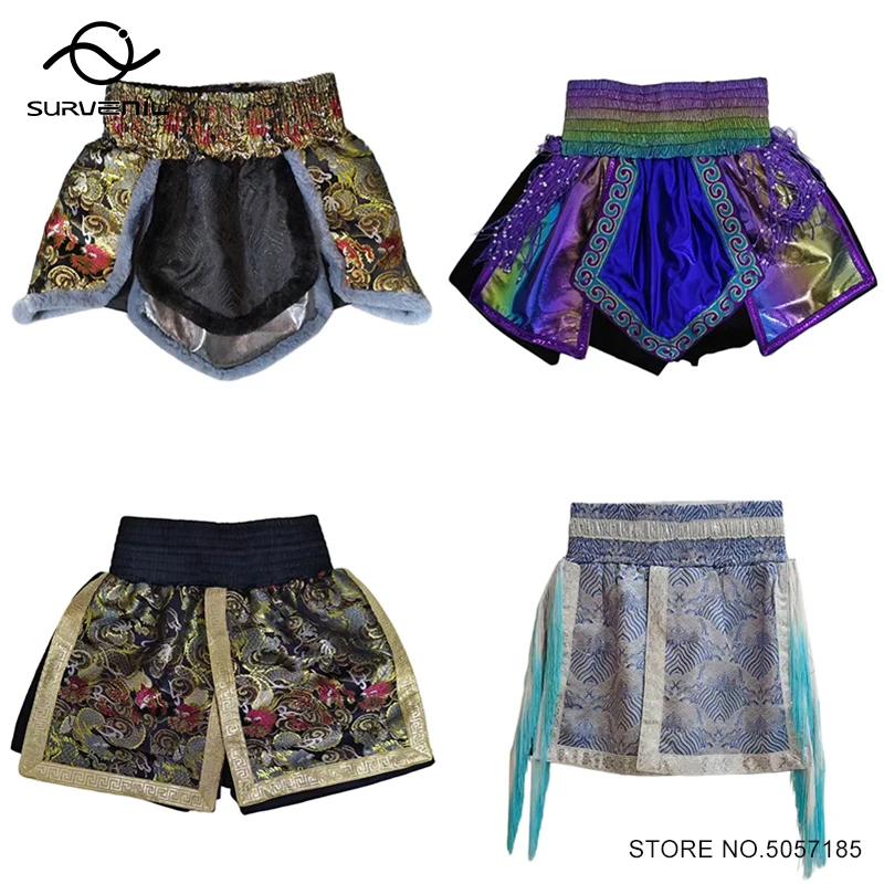 Kickboxing Shorts Men Women Child Muay Thai Pants Professional Martial Arts MMA Clothing Combat Grappling Fighting Boxing Shorts