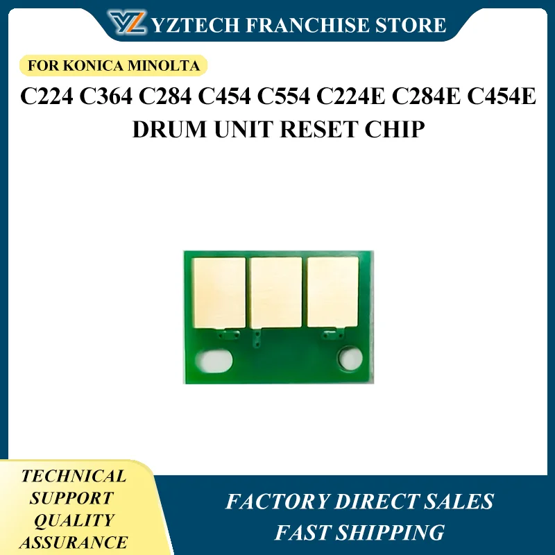

20PCS Drum Chip DR-512 DR512 for Konica Minolta Bizhub C224 C364 C284 C454 C554 C224e C284e C454e C258 C308 Drum Unit Reset Chip