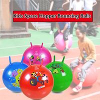 45CM PVC Kids Space Hopper Bouncing Balls High Elasticity Hop Ball with 2 Handles Jumping Ball for Kids Bearing