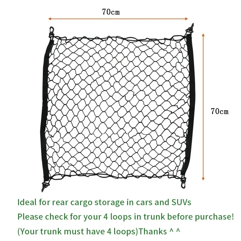 Trunk Net for Tesla Model S X 2022 2023-2012 2013 2014 2015 2016 2017 Car Rear Cargo Storage Net Mesh Luggage Elastic Accessorie