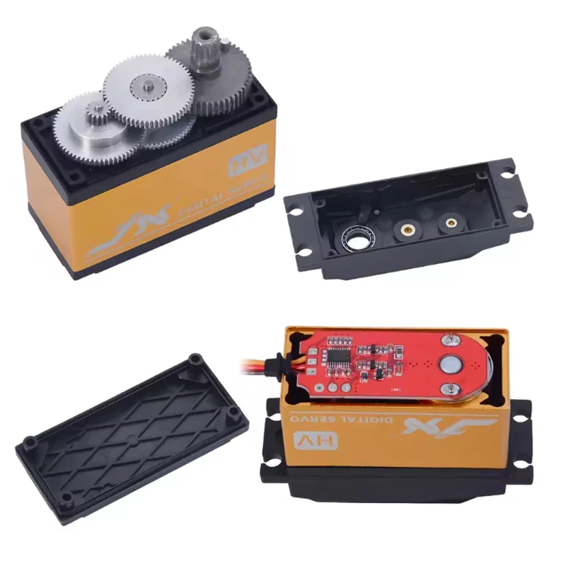 

JX Servo PDI-HV2060MG Цифровой сервопривод — высокий крутящий момент 60 кг, 180/360 ° Вращение, Металлическая шестерня, Высокое напряжение