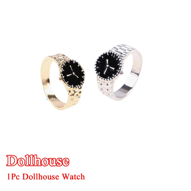 1 قطعة بيت الدمية ساعة مصغرة نموذج دمية لعبة ديكور المجوهرات #1