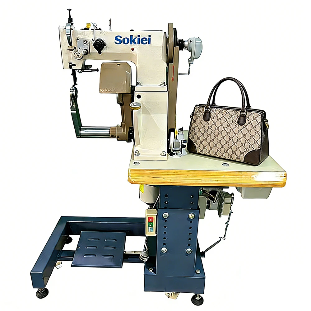 180 Degree U-Shape Swing Arm Custom Heavy Duty Sewing Machine Single Needle Lockstitch For Leather Bag & Handbag Making