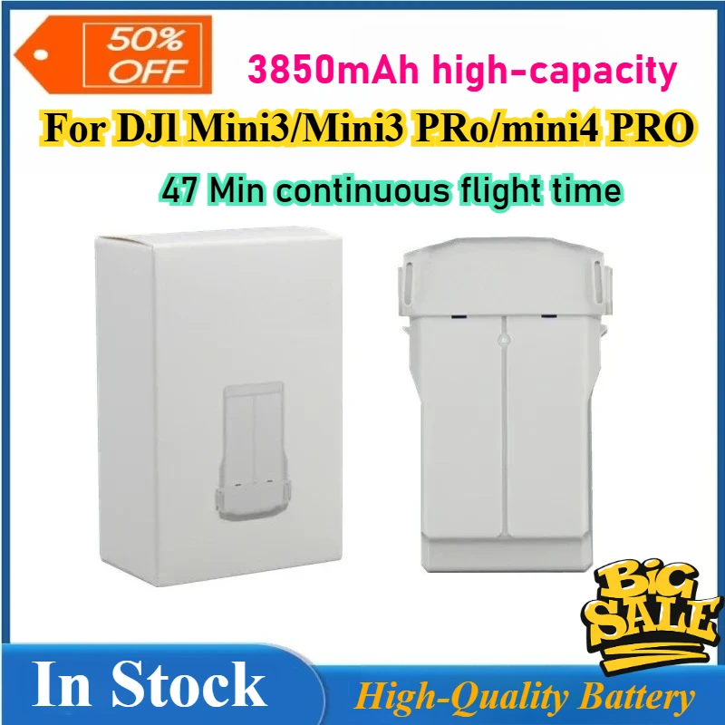 

3850mAh For DJI Mini 3 Series RC Drone Intelligent Flight Battery 47 Mins Flight Time for Mini 3 Pro/ Mini4 Pro Accessories