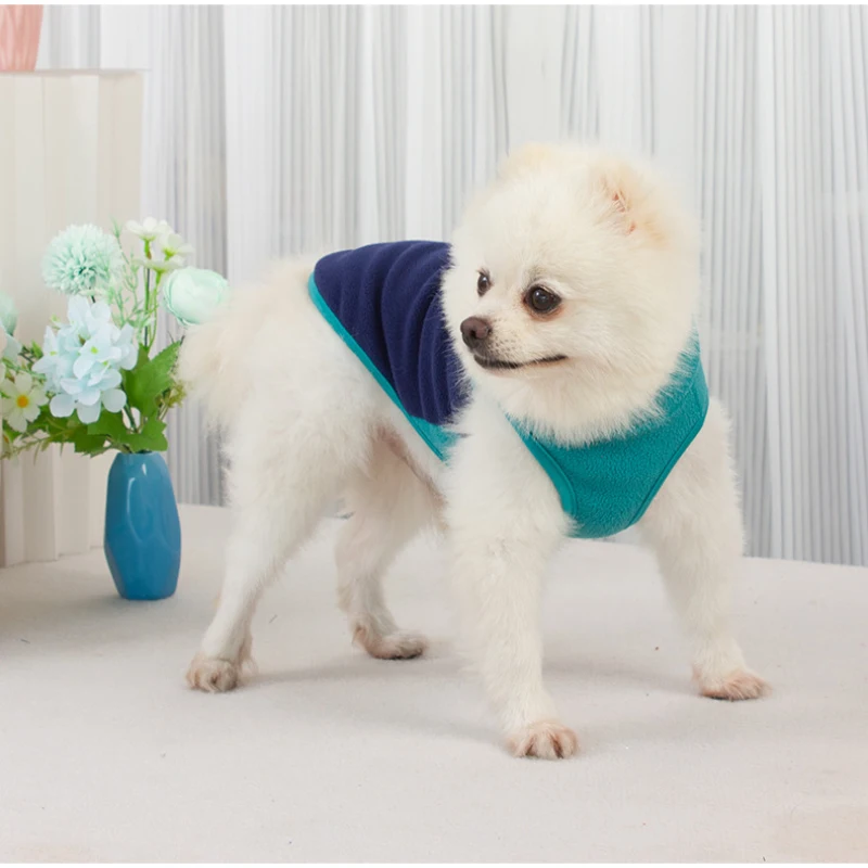 Fleece Dog Clothes Warm Puppy Cats Vest For Small Dogs Spring Autumn Jackets Chihuahua Clothing French Bulldog Jacket Pug Coats