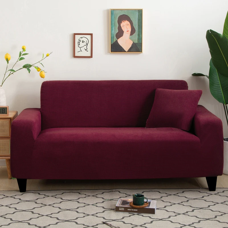 Sofabezug Elastisch für Wohnzimmer Zuhause Jacquard Stretch Schonbezüge Eckcouchbezüge 1/2/3/4 Sitzer L-Form Kostenloser Einkauf – Detail 19